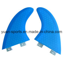 Blue Colour Glassfiber Honeycomb Surf Fin for Wholesale